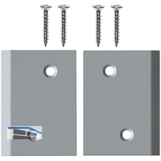 PLANET Eckplattenset X3 Type 2, 39 x 55 mm, Stahl silberf�rbig