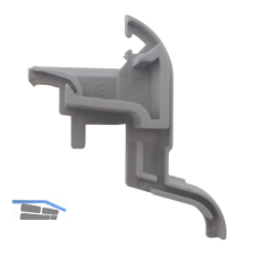 GUTMANN Endkappe 257/24 zu Drau 25/24F, 90�, EPDM grau, rechts