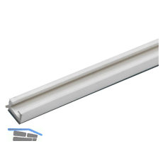 Dichtungs-Halteprofil Isostar SKB selbstklebend, 5000 mm, Hart-PVC braun