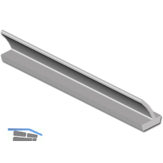 Dichtungsprofil Isostar Lippe RO 23, Kunststoff grau