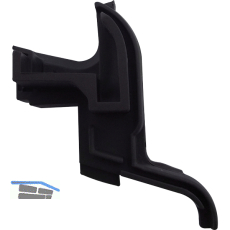 GUTMANN Endkappe 245/32X zu Kocher L�/S� 32-TXL, 90�, EPDM braun, rechts