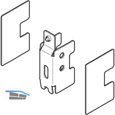 VITRIS Atrivant 80 Adapter f�r Wandprofil Silber