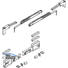 VITRIS Atrivant 80 Beschlagset Komfort links schlie�end Wei�aluminium RAL 9006