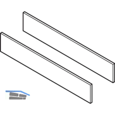 VITRIS Atrivant 80 Abdeckkappen Bodenlaufschiene 5-bahnig Silber