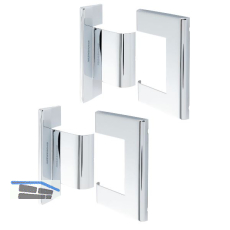 Abdeckkappenpaar zu Duscht�rband 8010BTJC, Messing verchromt poliert