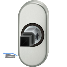 FSB Adapter-Rosette oval Dr�cker f�r Rahment�r, Ansatz 8 mm, Edelstahl matt