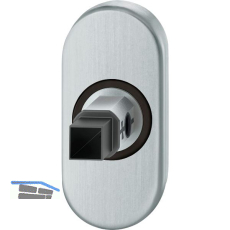 FSB Adapter-Rosette oval Rahment�r, 9 mm, Hochhaltefeder, EN179,Edelstahl matt