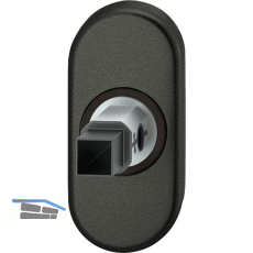 FSB Adapter-Rosette oval Rahment�r, 9 mm, Aluminium schwarz