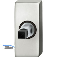 FSB Adapter-Rosette eckig Dr�cker f�r Rahment�r, Ansatz 8 mm, Aluminium silber