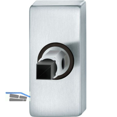 FSB Adapter-Rosette eckig Dr�cker f�r Rahment�r, Ansatz 8 mm, Edelstahl matt