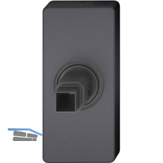 FSB Fenstergriff Adapter-Rosette eckig, Aluminium schwarz matt