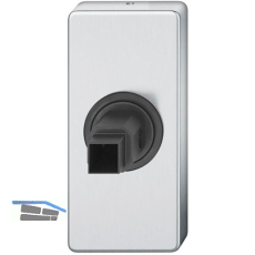 FSB Fenstergriff Adapter-Rosette eckig, Edelstahl matt