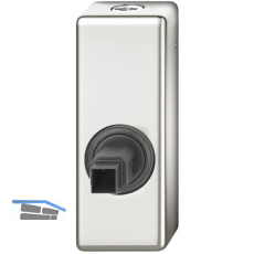 FSB Fenstergriff Adapter-Rosette eckig abschlie�bar, Aluminium silber eloxiert
