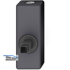 FSB Fenstergriff Adapter-Rosette eckig abschlie�bar, Aluminium schwarz matt