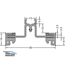 GUTMANN Riegeldichtung GF60 R-E2, Bundl�nge 30 m, Kunststoff APTK schwarz