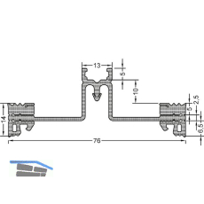 GUTMANN Pfostendichtung GF80 P-E3, Bundl�nge 30 m, Kunststoff APTK schwarz