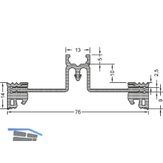 GUTMANN Riegeldichtung GF80 R-E2, Bundl�nge 30 m, Kunststoff APTK schwarz