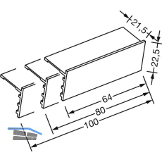 GUTMANN Endkappe EK 2020/64, Aluminium blank