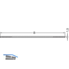 GUTMANN Fugenband f�r Anschlussfl�chen, 2000/80 mm, L=10 m, Silikon lichtgrau