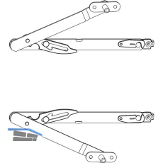 MACO Fang- und Putzschere Gr. 1, FFH 300-500 mm, silber, Lasche (455347)