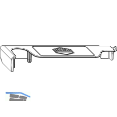 MACO Abdeckkappe Ecklager POWER Holz, FT 24 mm, rechts, RAL 9022 (364498)