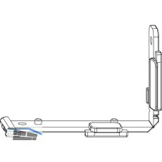 MACO Unterlage POWER Typ 05, links unten/rechts oben, grau (364071)