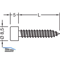 GUTMANN Blechtreibschrauben ohne Dichtst�ck, 5,5 x 22 mm, Edelstahl