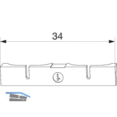 MACO-TRONIC Unterlage f�r Reedkontakt Typ 1, PVC, wei� (363182)