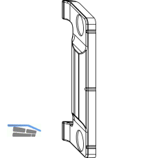 MACO Anpressverschluss verdeckt Rahmenteil Eurofalz 30 13V, grau (367510)
