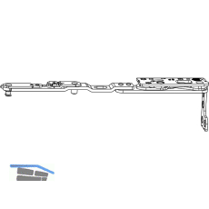 MACO Drehbandarm POWER Holz/PVC FT30 13V FFB 255-1400 silber rechts (217695)
