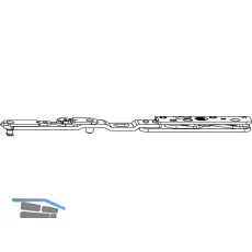 MACO Drehbandarm POWER 3-flg. Holz FT24 13V FFB 255-1400 mm silber rechts