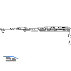 MACO Kippbandarm POWER Holz FT24 13V FFB 255-1200 silber rechts (217723)