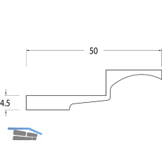 Ausgleichsst�ck f�r Bodent�rschwelle TRANSIT 58 - 76, Kunststoff schwarz