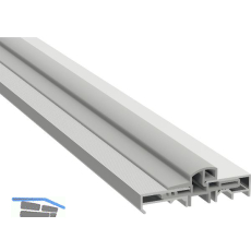 T�rschwelle TRANSIT 82 - 100, 5000 mm, H�he 20 mm, Aluminium silber eloxiert