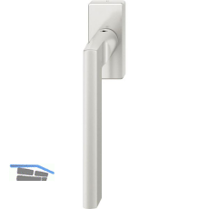 FSB Fenstergriff 34 1035 eckige Rosette, Aluminium silber eloxiert