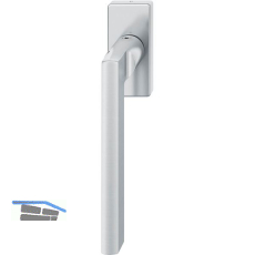 FSB Fenstergriff 34 1035 eckige Rosette, Edelstahl matt