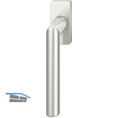 FSB Fenstergriff 34 1076 eckige Rosette, Aluminium silber eloxiert