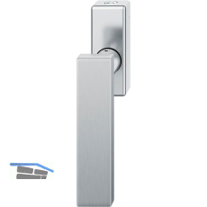 FSB Fenstergriff 34 1003 abschlie�bar eckige Rosette, Edelstahl matt