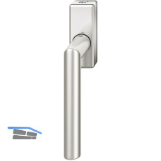 FSB Fenstergriff 34 1076 abschlie�bar eckige Rosette, Aluminium silber eloxiert