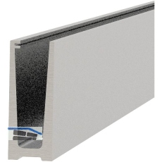 ECONOMY Bodenprofil 0004 zur aufgesetzten Montage, 2500 mm, Alu silber eloxiert