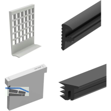 ECONOMY Dichtungsset f�r Bodenprofile 2500, Glasst�rke 20,76 mm,Kunststoff/Gummi