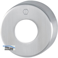 HOPPE Griff-Abdeckrosette rund, Edelstahl matt
