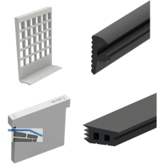 ECONOMY Dichtungsset f�r Bodenprofile 6000, Glasst�rke 12,76 mm,Kunststoff/Gummi