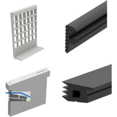 ECONOMY Dichtungsset f�r Bodenprofile 6000, Glasst�rke 16,76 mm,Kunststoff/Gummi