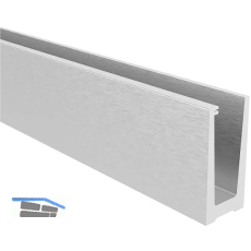 ECONOMY Bodenprofil 0008 zur aufgesetzten Montage, 2500 mm, Alu silber eloxiert