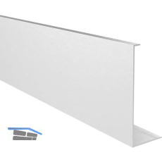 ECONOMY Abdeckprofil gerade, 2500 mm, Aluminium silber eloxiert