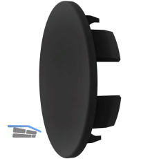 ECONOMY Abdeckkappe f�r Bodenprofile 0005, Kunststoff schwarz