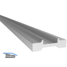 ECONOMY Entw�sserungsprofil f�r Bodenprofile 0005, Aluminium silber eloxiert
