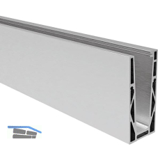 ECONOMY Bodenprofil 0004 ECO zur aufgesetzten Montage, 6000 mm, Aluminium blank