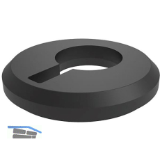 ECONOMY Kappenhalter f�r Abdeckprofil 0006 ECO, schwarz